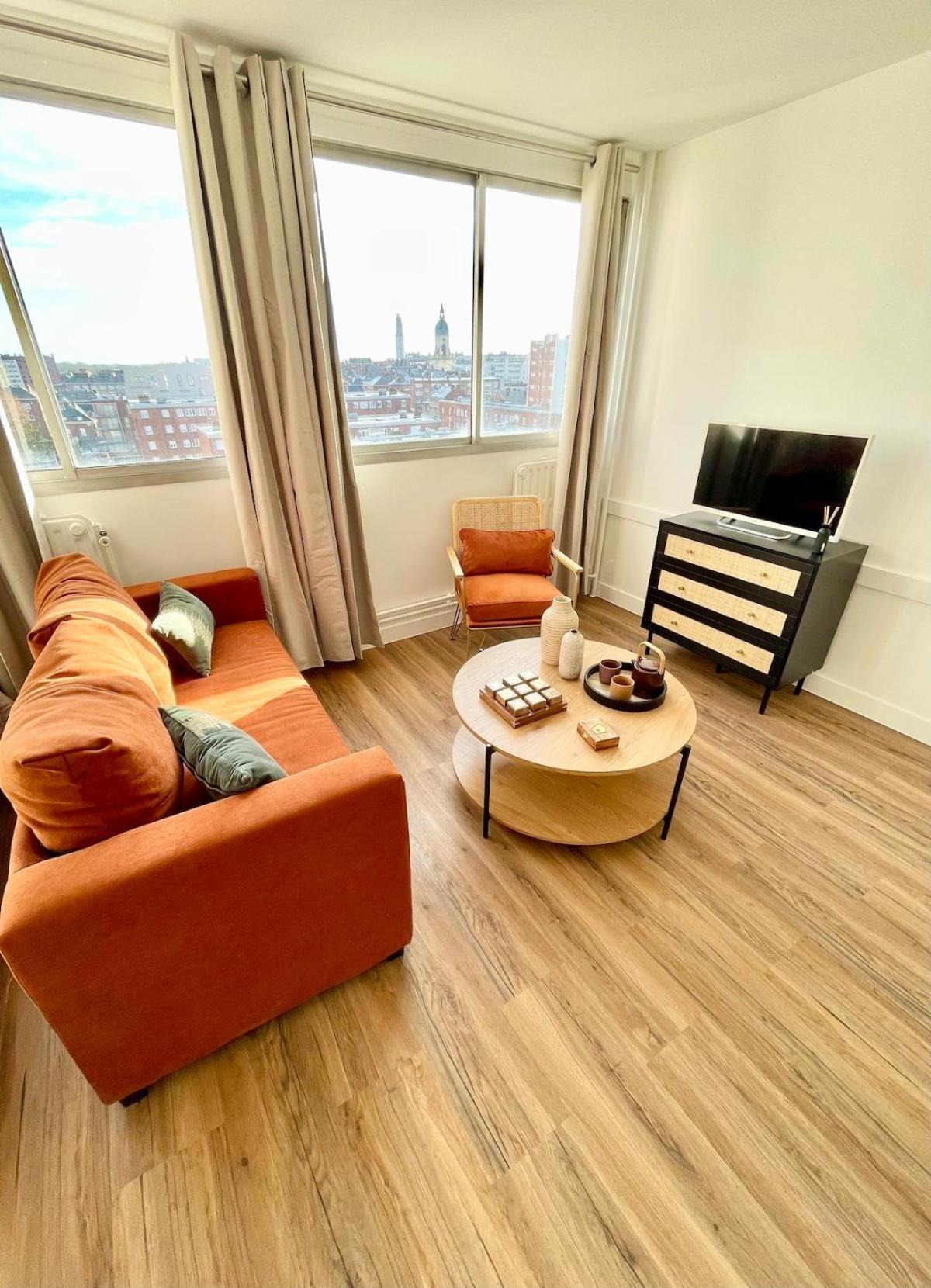 Appartement Cozy With Parking And Panoramic Views! Amiens